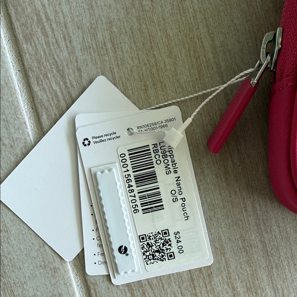 Lululemon Ribbon Pink Nano Pouch - Picture 2 of 3